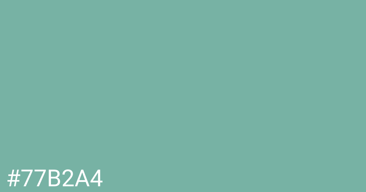 Hex color #77b2a4 graphic