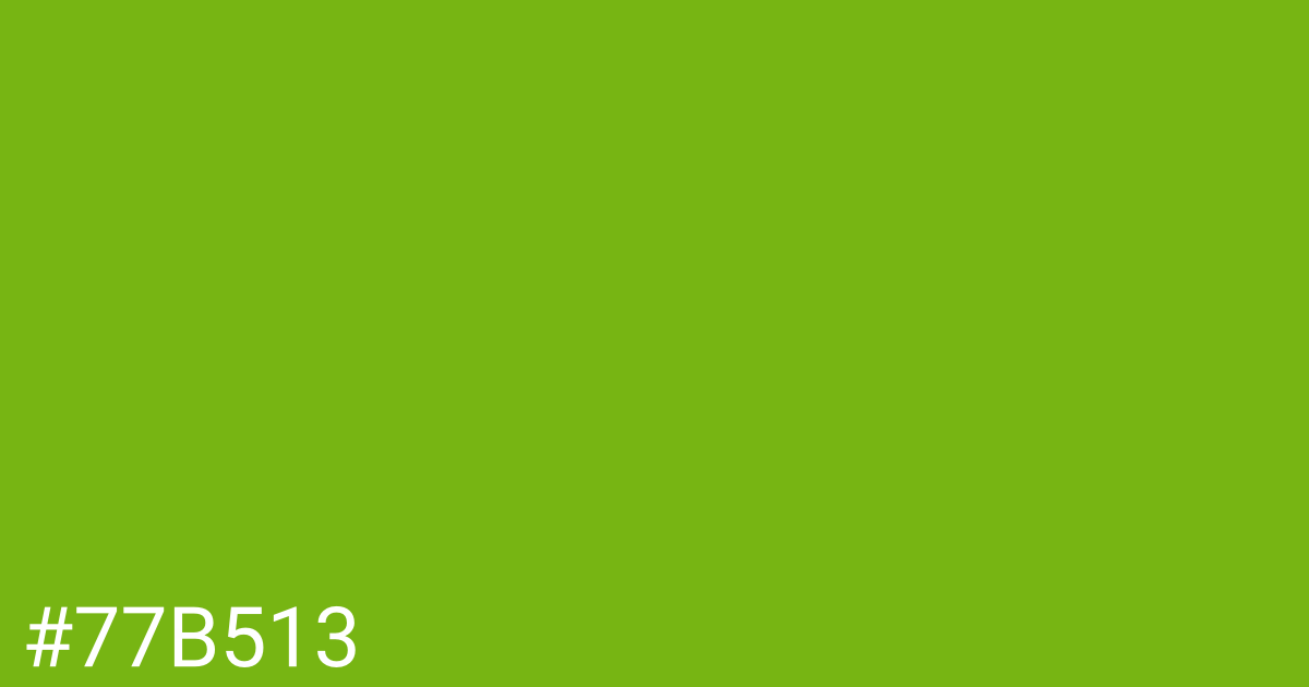 Hex color #77b513 graphic