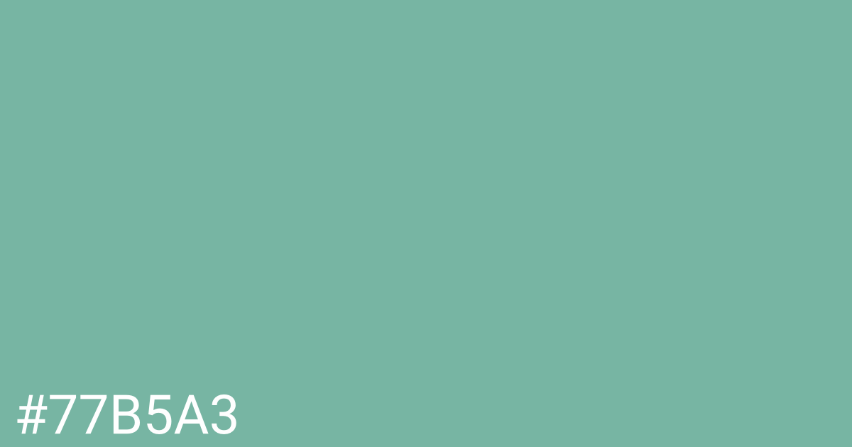 Hex color #77b5a3 graphic