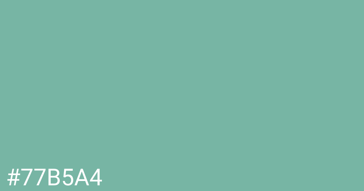 Hex color #77b5a4 graphic