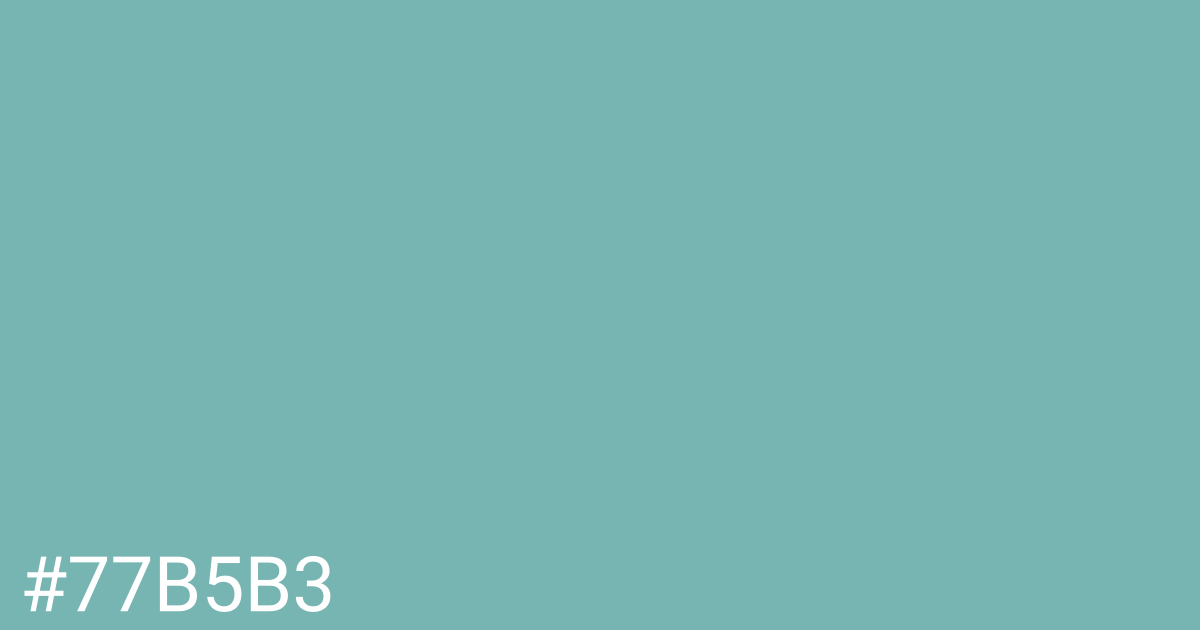 Hex color #77b5b3 graphic