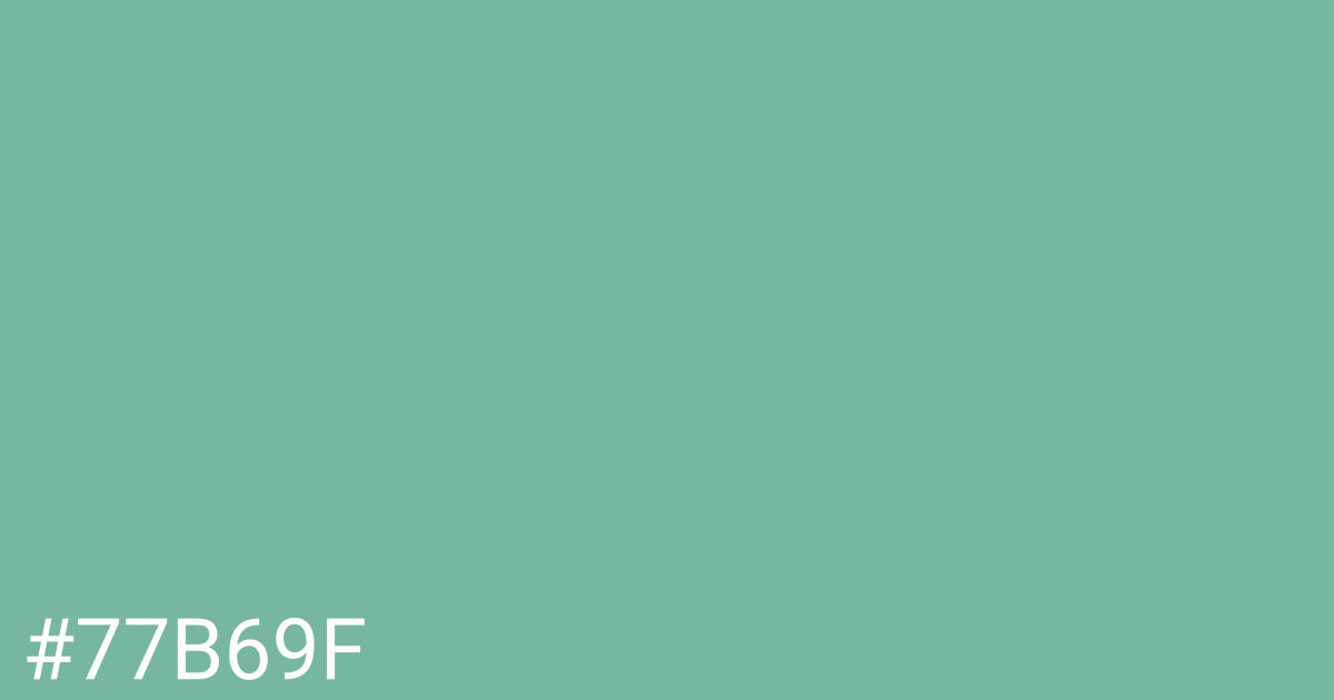 Hex color #77b69f graphic