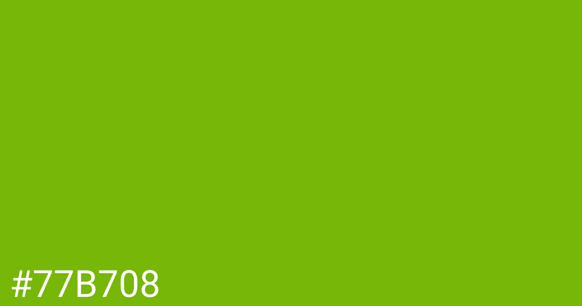 Hex color #77b708 graphic