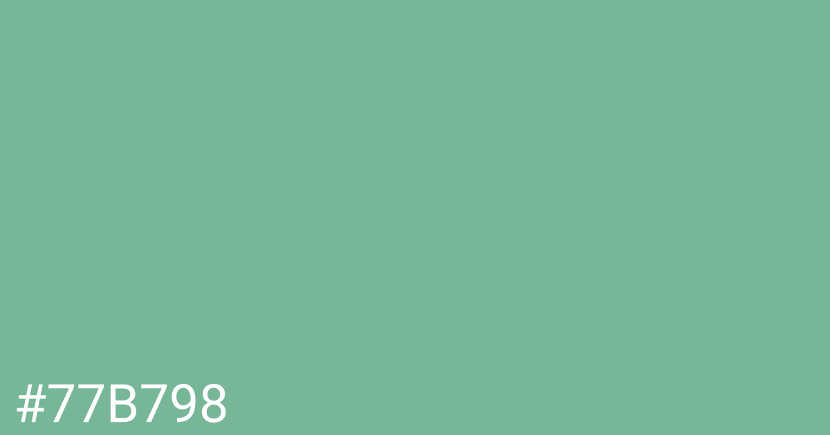 Hex color #77b798 graphic