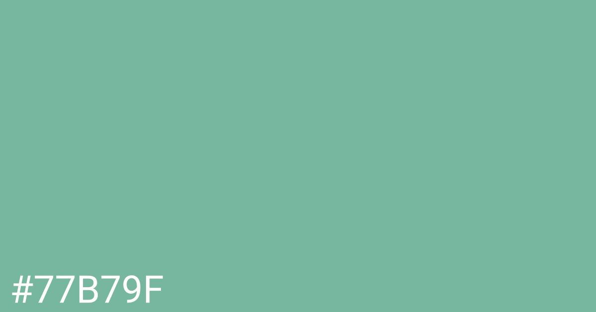 Hex color #77b79f graphic