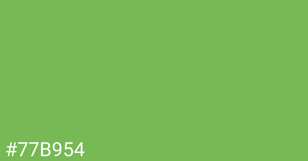 Hex color #77b954 graphic