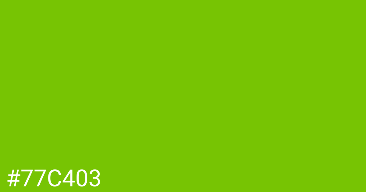 Hex color #77c403 graphic