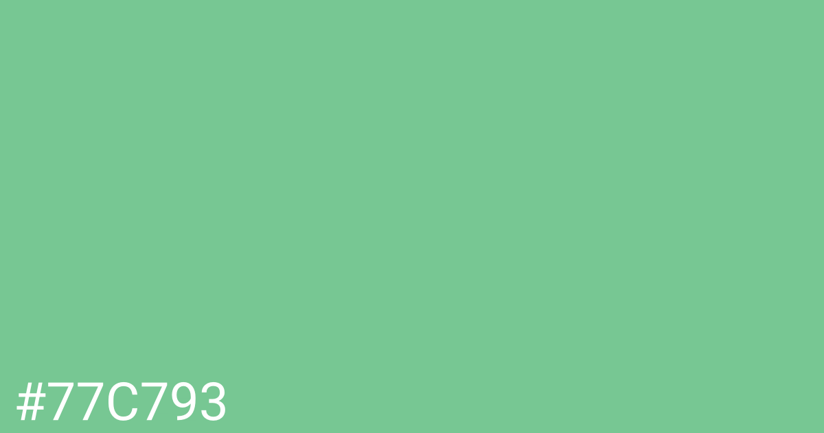 Hex color #77c793 graphic