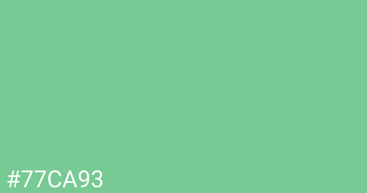 Hex color #77ca93 graphic