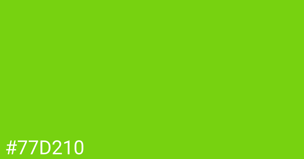 Hex color #77d210 graphic