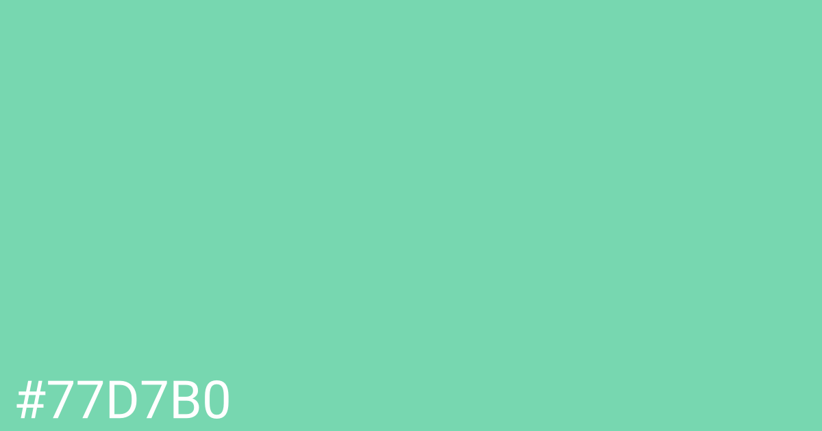 Hex color #77d7b0 graphic