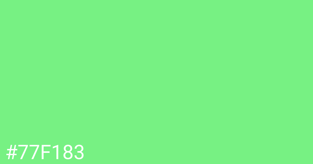 Hex color #77f183 graphic