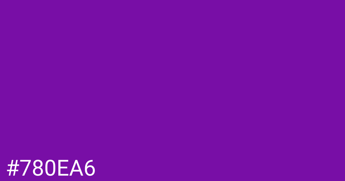 Hex color #780ea6 graphic