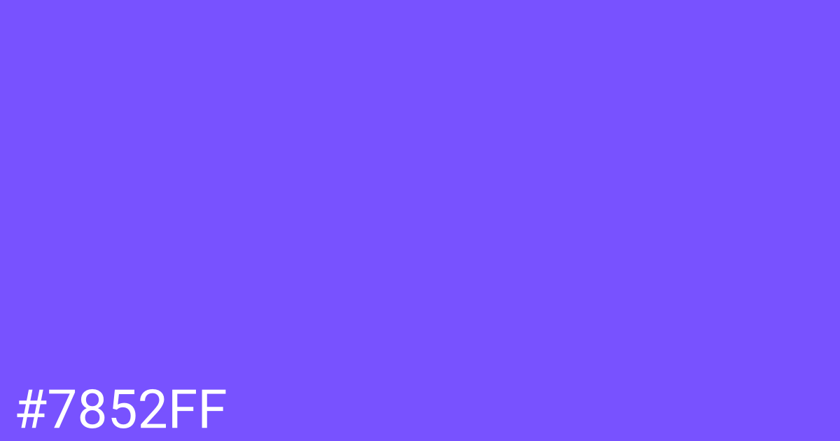 Hex color #7852ff graphic