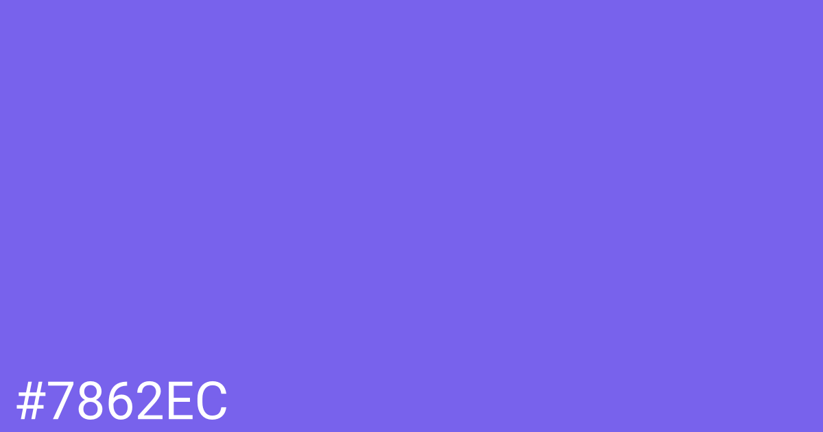 Hex color #7862ec graphic