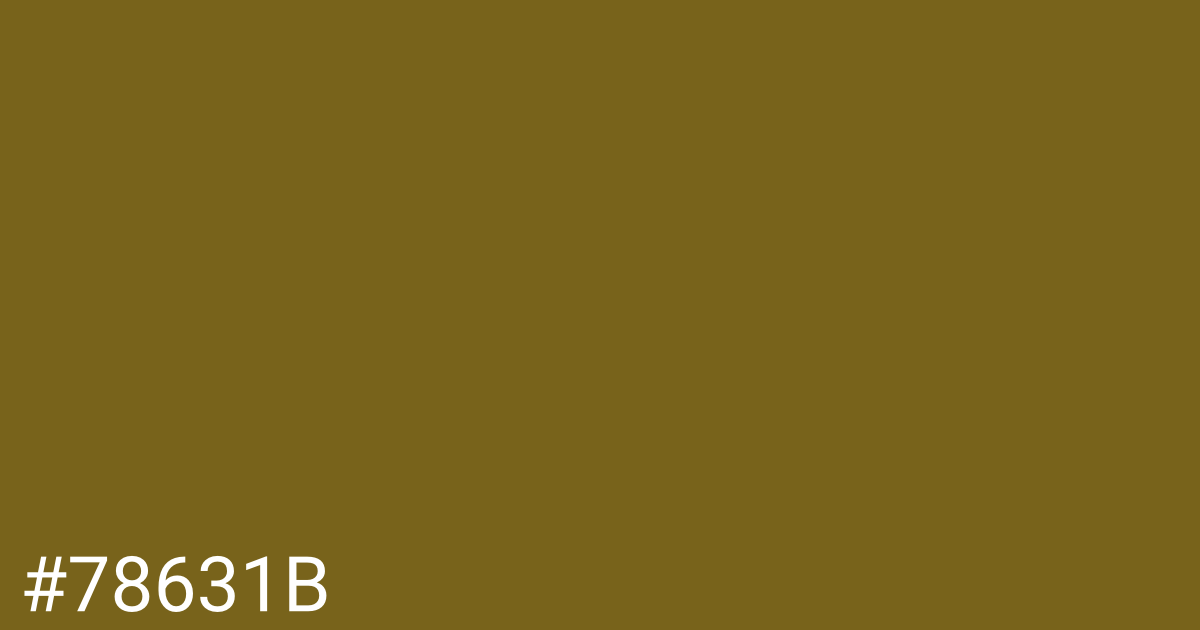 Hex color #78631b graphic