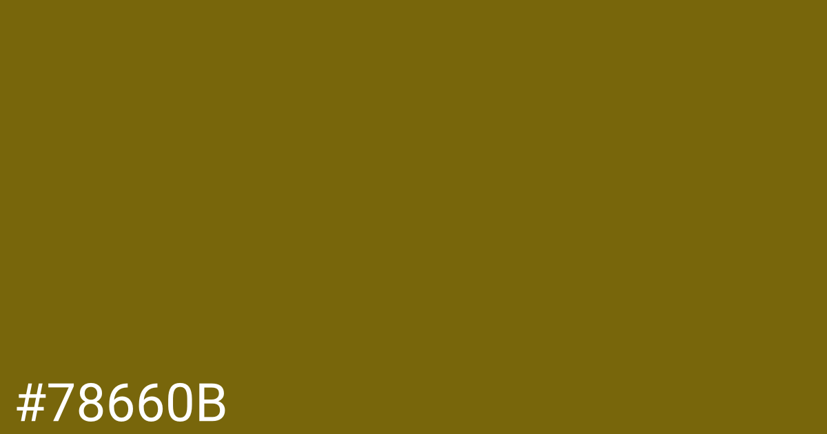 Hex color #78660b graphic