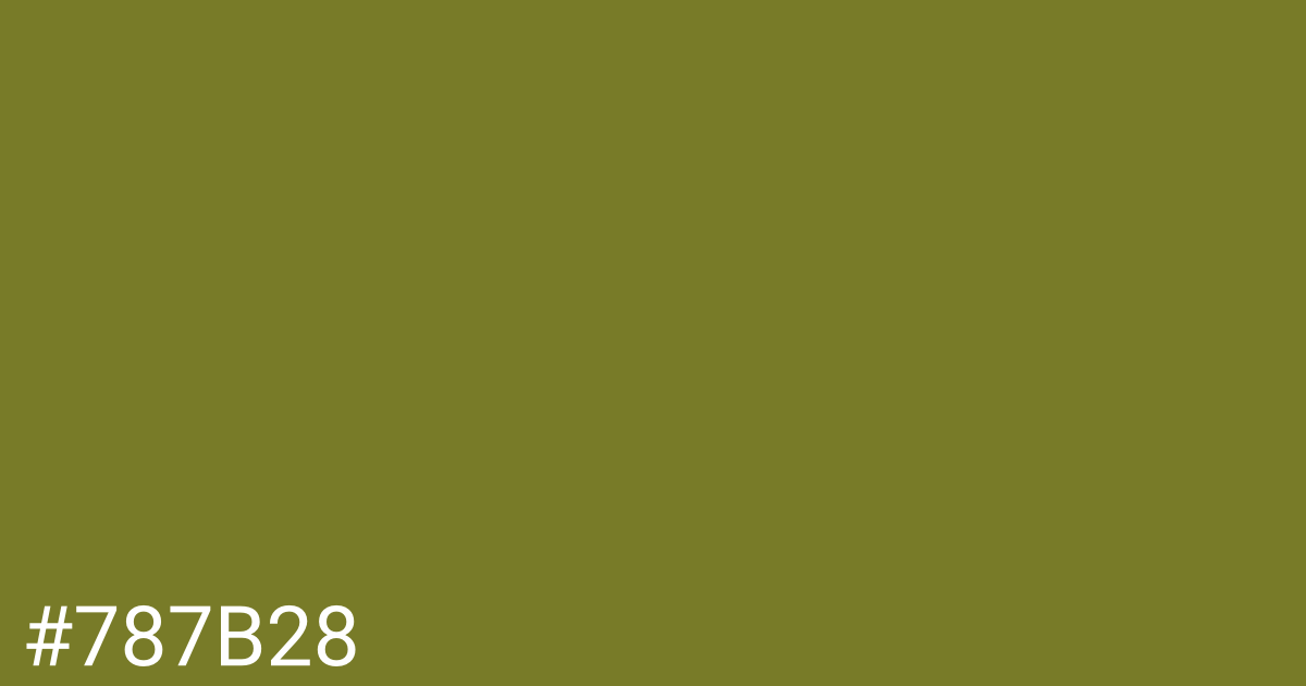 Hex color #787b28 graphic