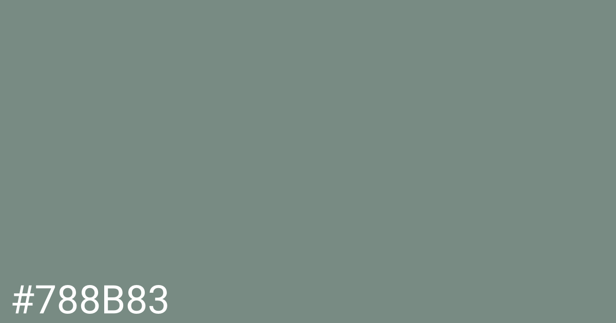 Hex color #788b83 graphic