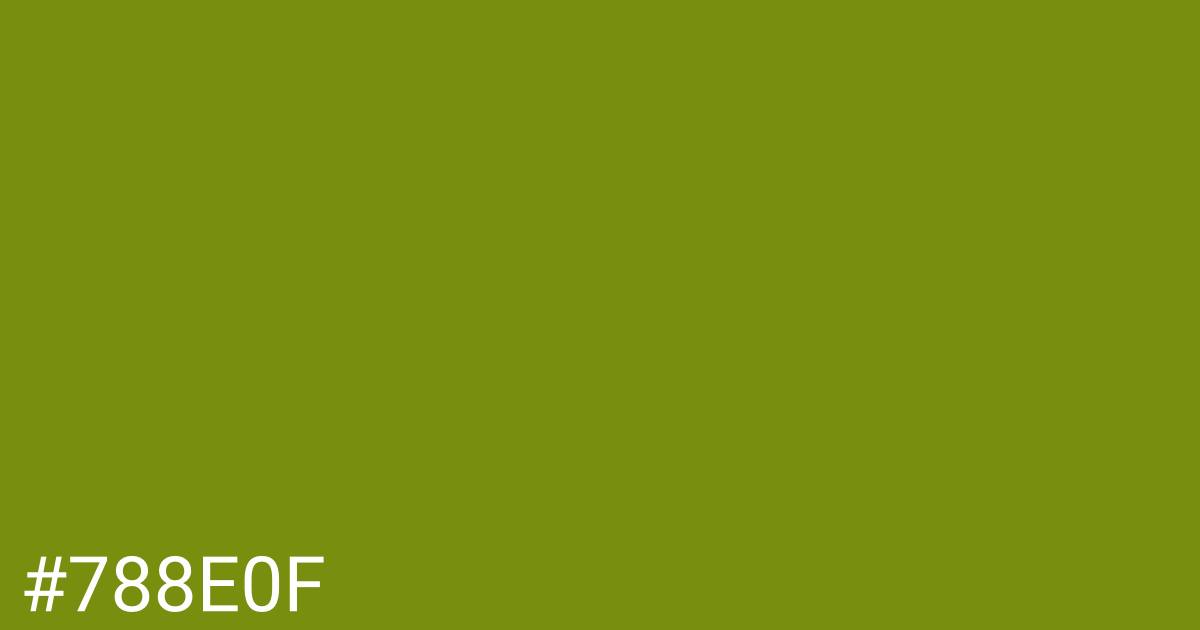 Hex color #788e0f graphic