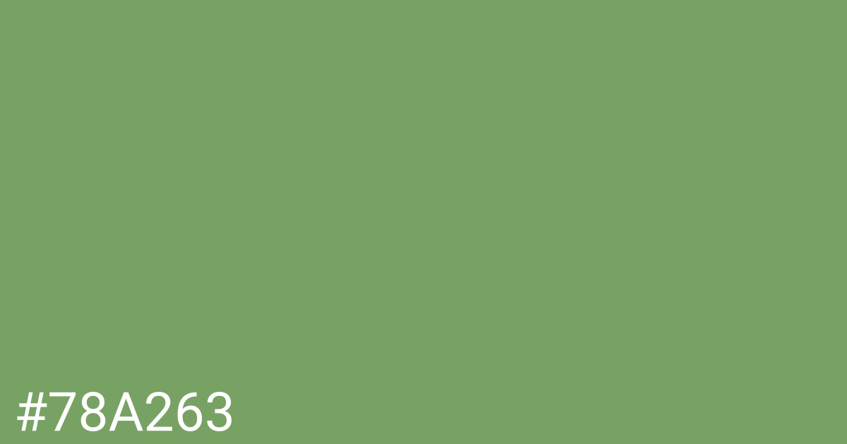 Hex color #78a263 graphic