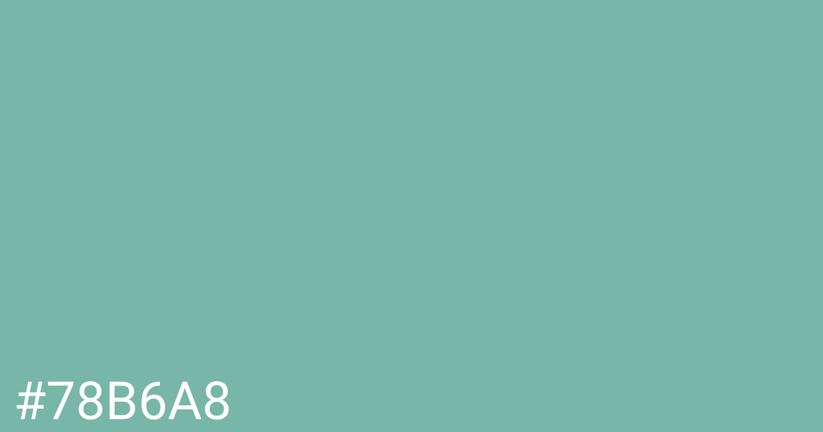 Hex color #78b6a8 graphic