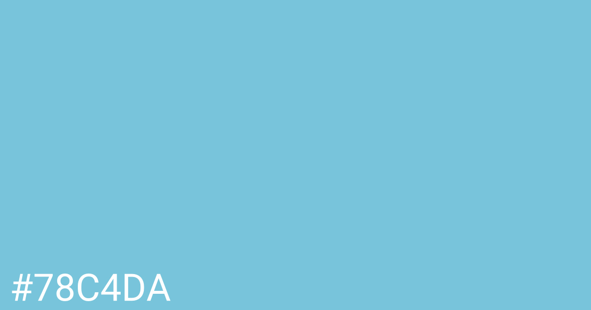 Hex color #78c4da graphic