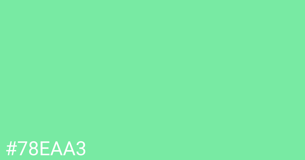 Hex color #78eaa3 graphic