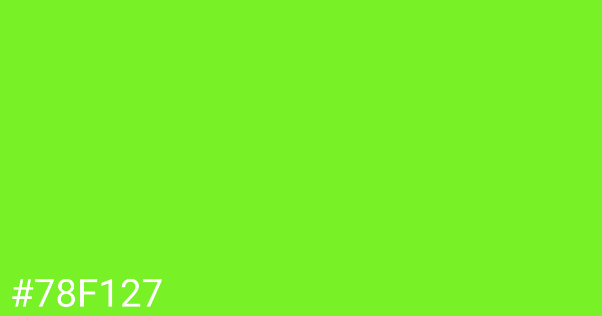 Hex color #78f127 graphic