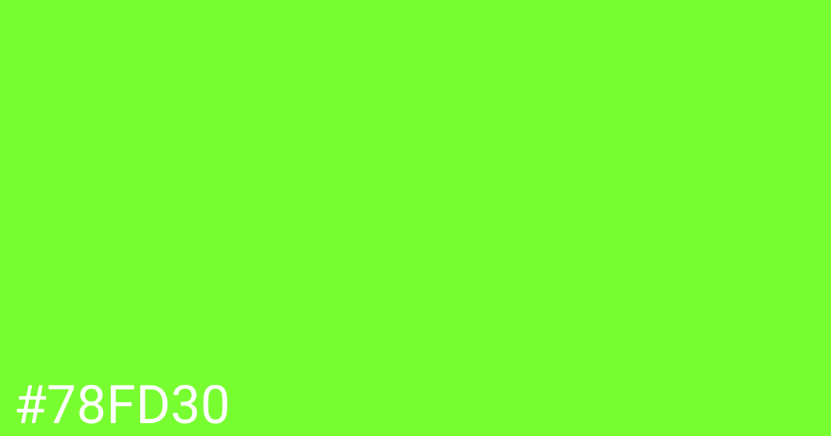 Hex color #78fd30 graphic