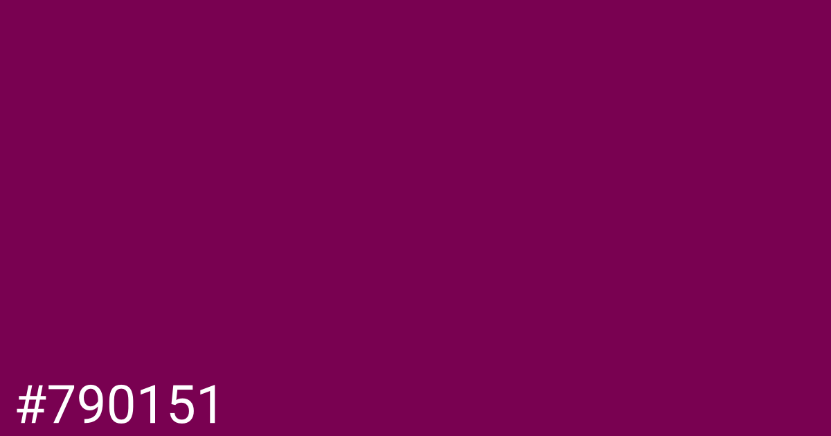 Hex color #790151 graphic