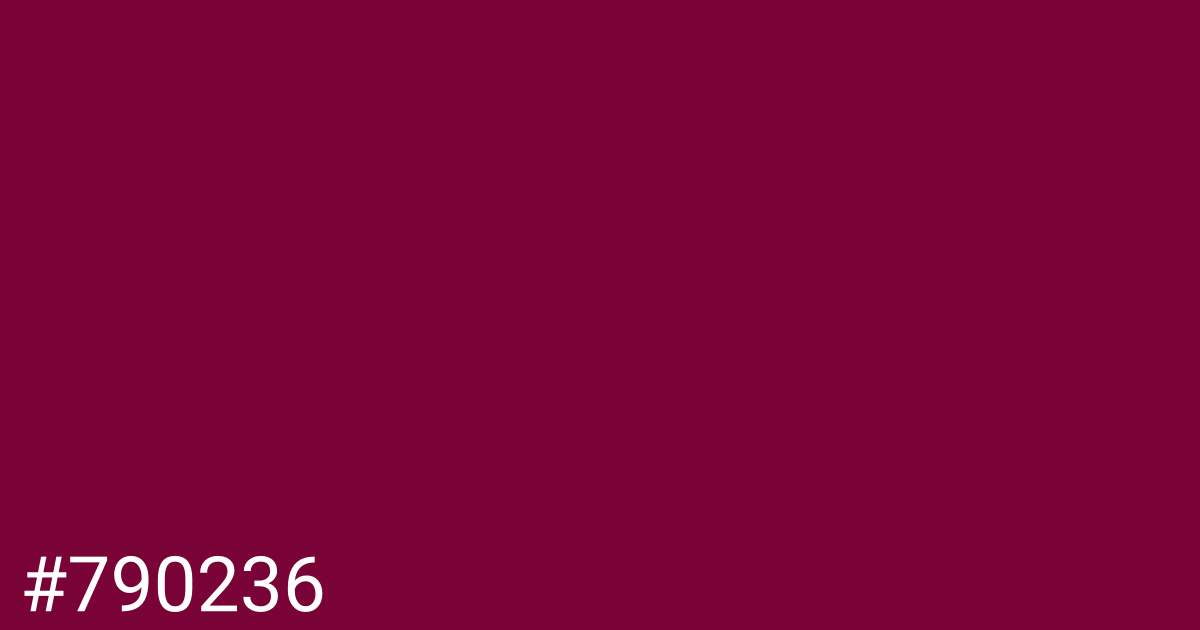 Hex color #790236 graphic
