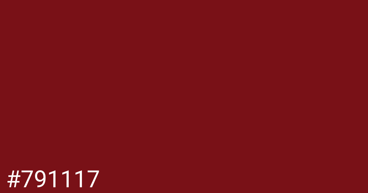 Hex color #791117 graphic