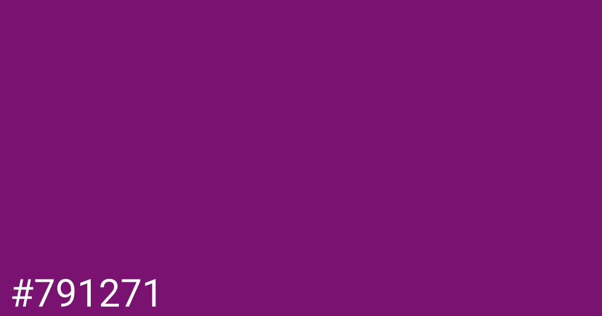 Hex color #791271 graphic