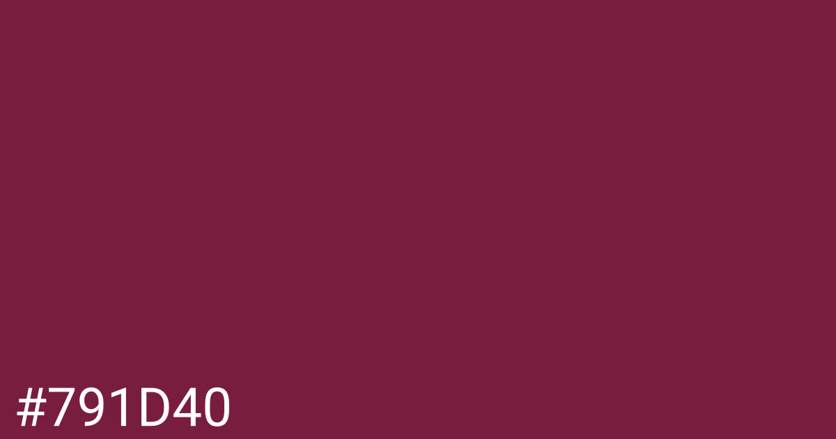 Hex color #791d40 graphic
