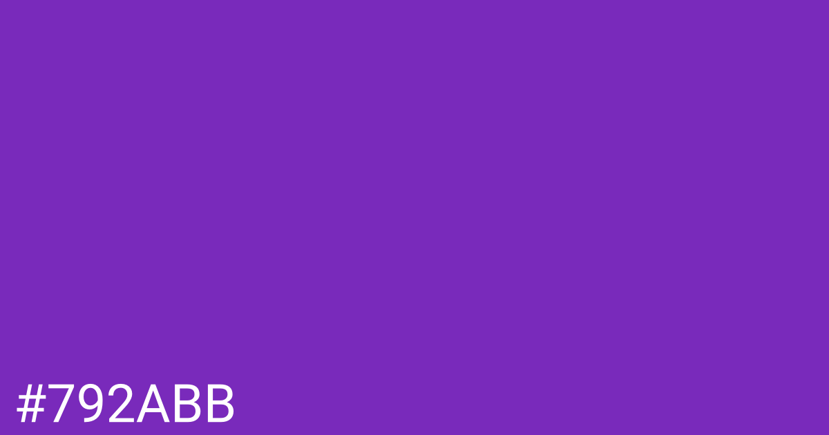 Hex color #792abb graphic