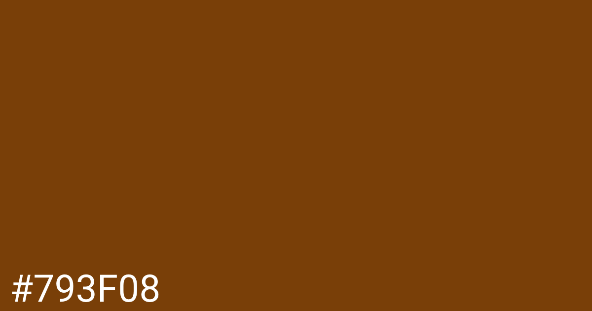 Hex color #793f08 graphic