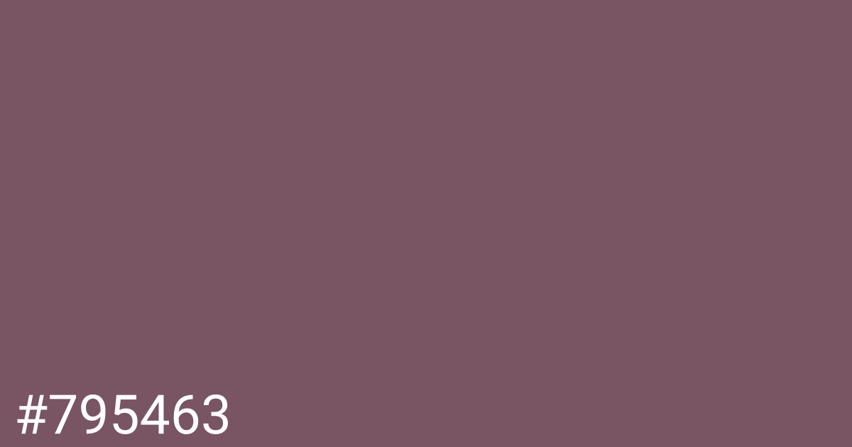 Hex color #795463 graphic