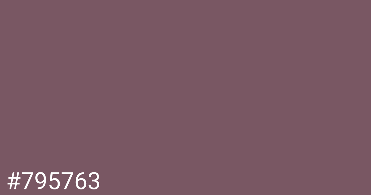 Hex color #795763 graphic