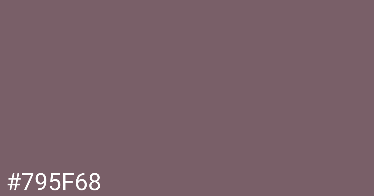 Hex color #795f68 graphic