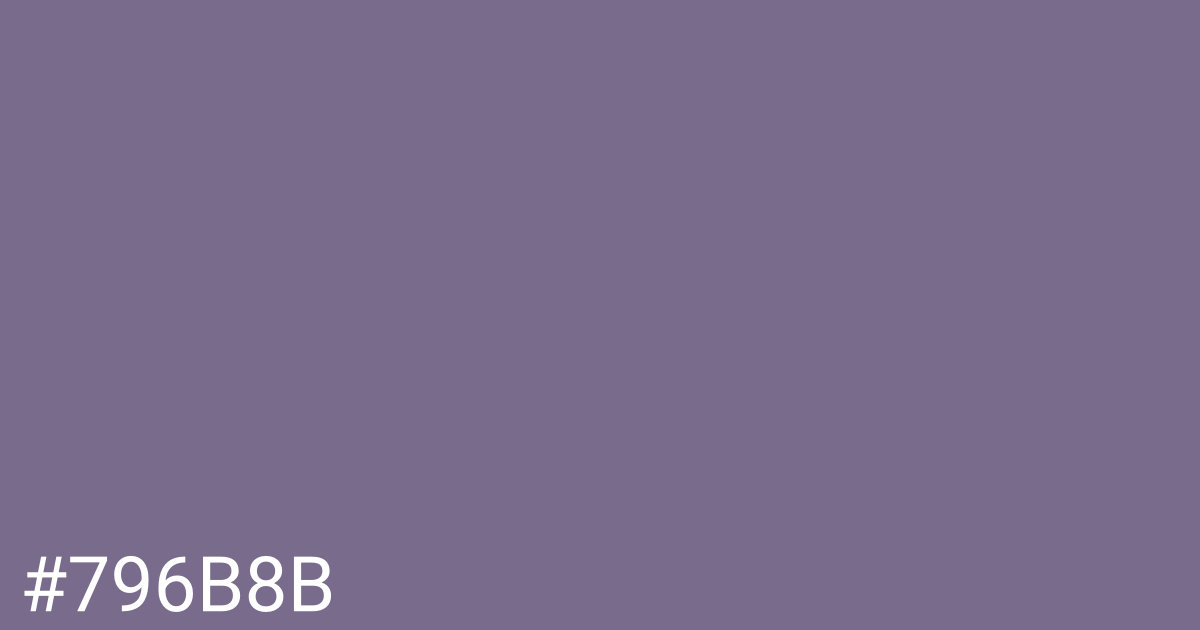 Hex color #796b8b graphic