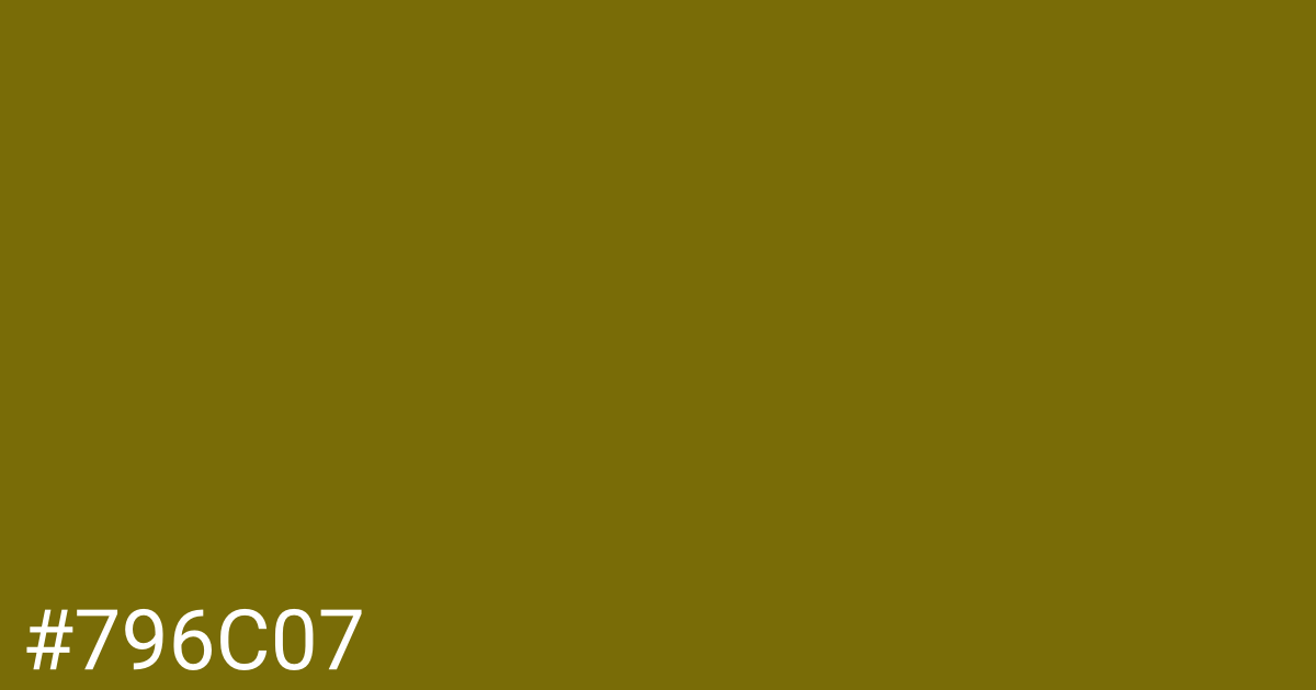 Hex color #796c07 graphic