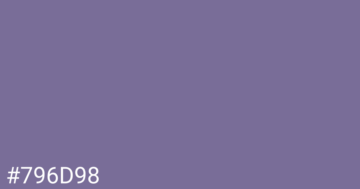 Hex color #796d98 graphic