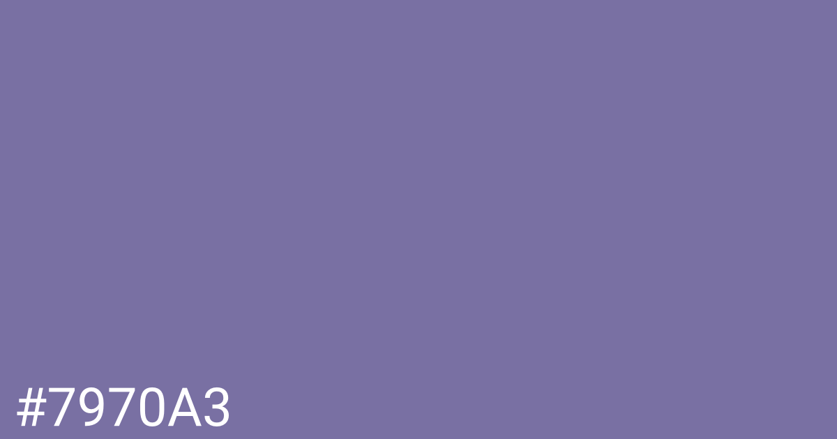 Hex color #7970a3 graphic