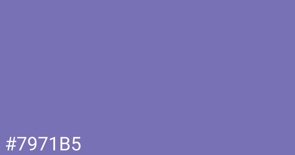 Hex color #7971b5 graphic