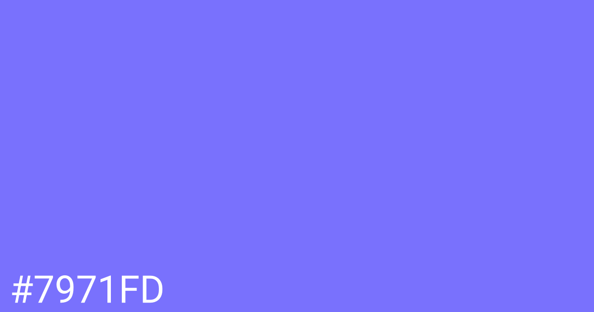 Hex color #7971fd graphic