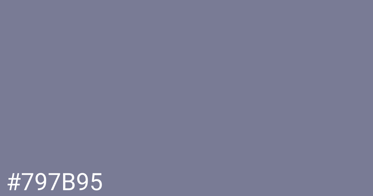 Hex color #797b95 graphic