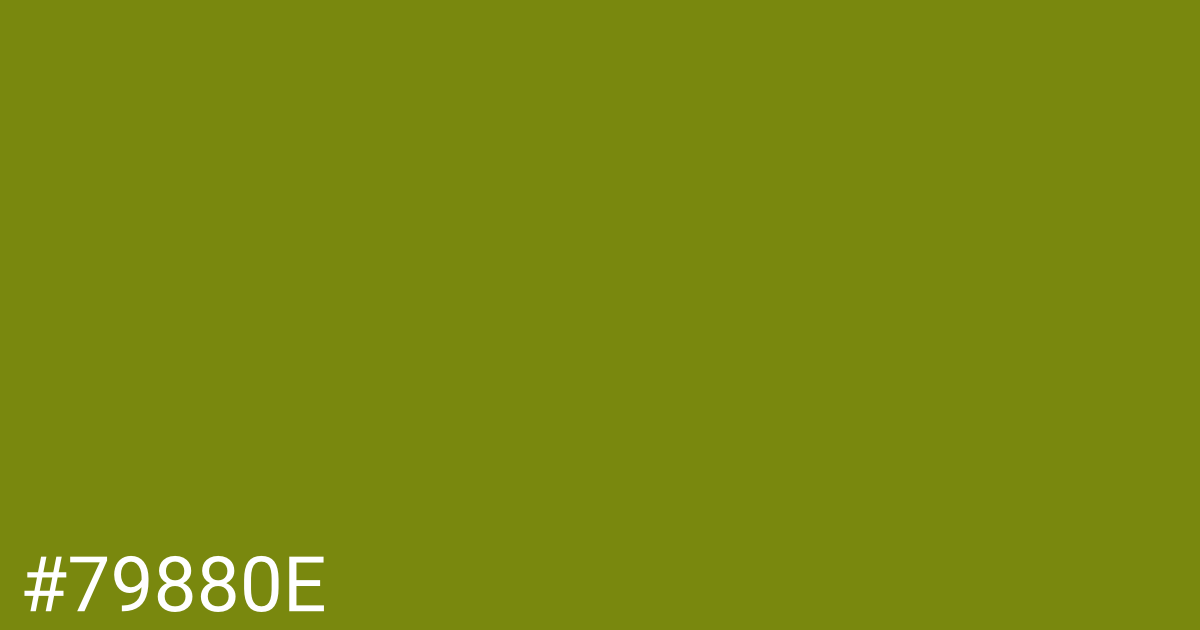 Hex color #79880e graphic