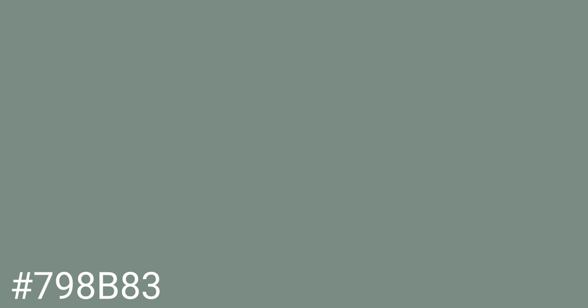 Hex color #798b83 graphic