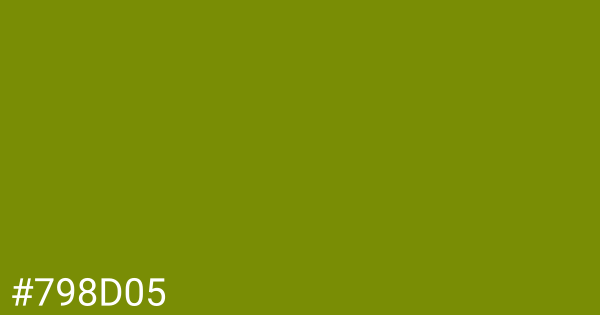 Hex color #798d05 graphic
